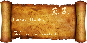 Répás Bianka névjegykártya