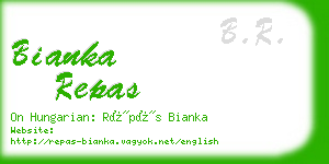 bianka repas business card